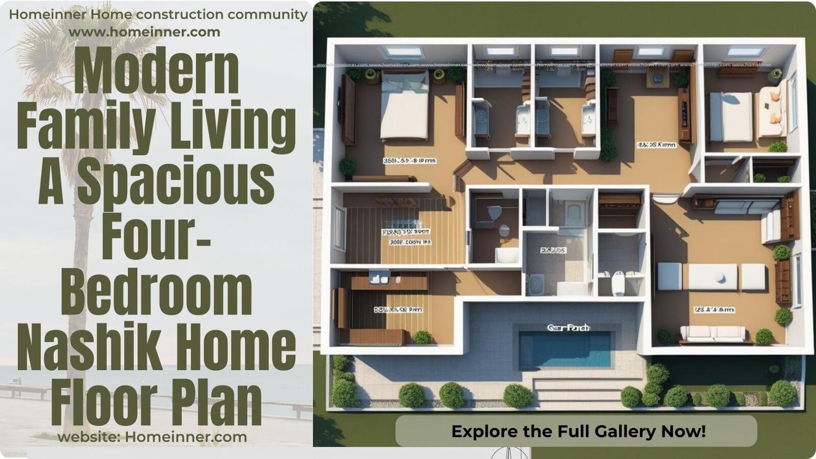 Modern Family Living A Spacious Four-Bedroom Nashik Home Floor Plan