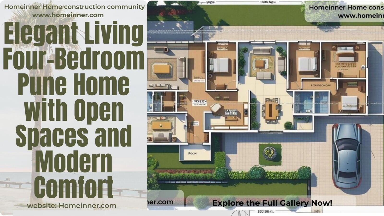 Elegant Living Four-Bedroom Pune Home with Open Spaces and Modern Comfort
