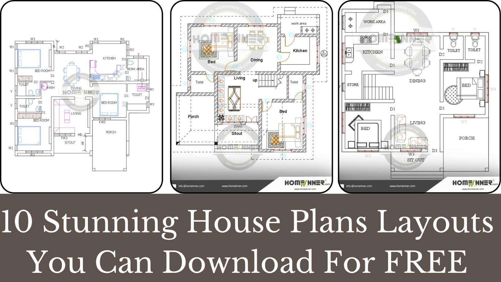 10 Stunning House Plans Layouts You Can Download For FREE Today